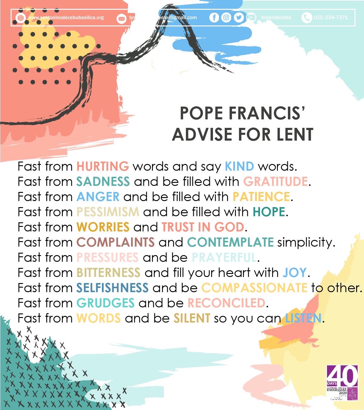 Lent | Ssmaryandmichaels-Garstang.Org.Uk
